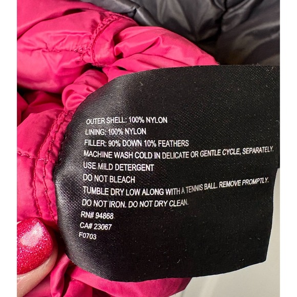 Bernardo Puffer Jacket Women's S Black Goose Down Winter Athletic Zip Coat - Picture 3 of 4